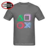 Retro Splash design PS gaming T shirt Xbox Game play station T-shirts Hip hop tshirt Vintage PS1 PS2 PS3 PS4 Gamer brand apparel